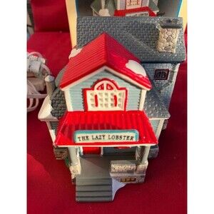 Vintage Lemax Plymouth Corners The Lazy Lobster Lighted House read description